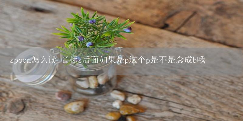 spoon怎么读 音标s后面如果是p这个p是不是念成b哦插图